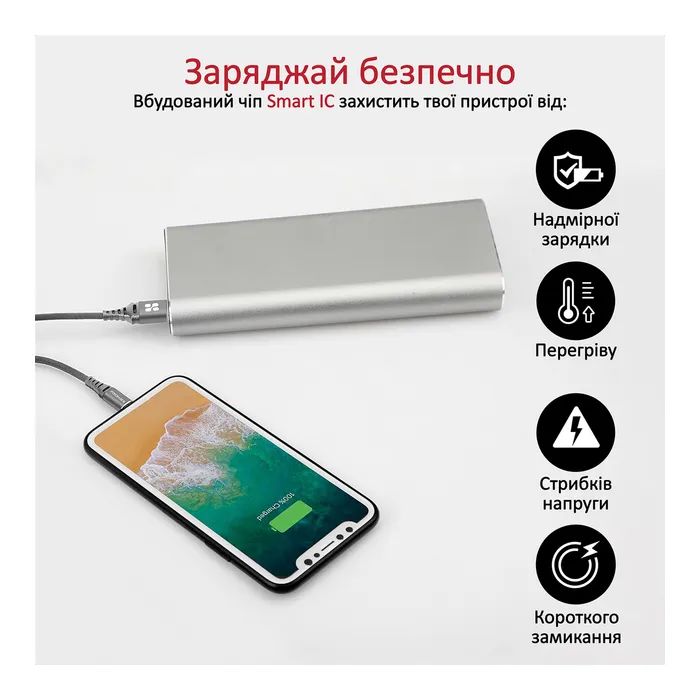 Дата кабель USB 2.0 AM to Lightning 1.2m grey Promate (nervelink-i.grey) зображення 6