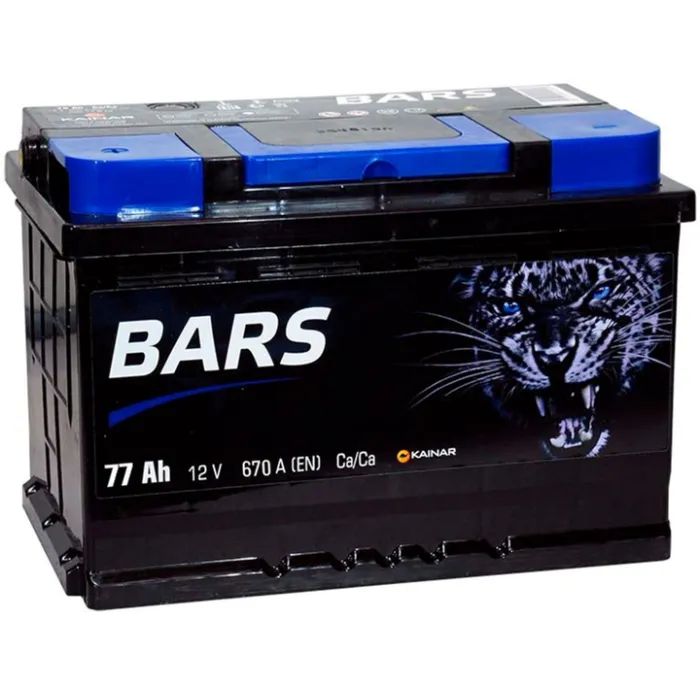Аккумулятор автомобильный Bars 77Ah Ев (-/+) (670EN)