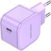 Зарядное устройство Vention 1xUSB-C 20W PD3.0/QC3.0 Purple (FEJV0-EU)