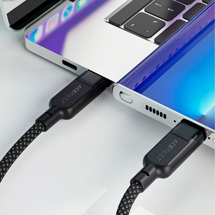 Дата кабель USB-C to 2xUSB-C 0.8m 100W Acefast (6974316280149) зображення 8