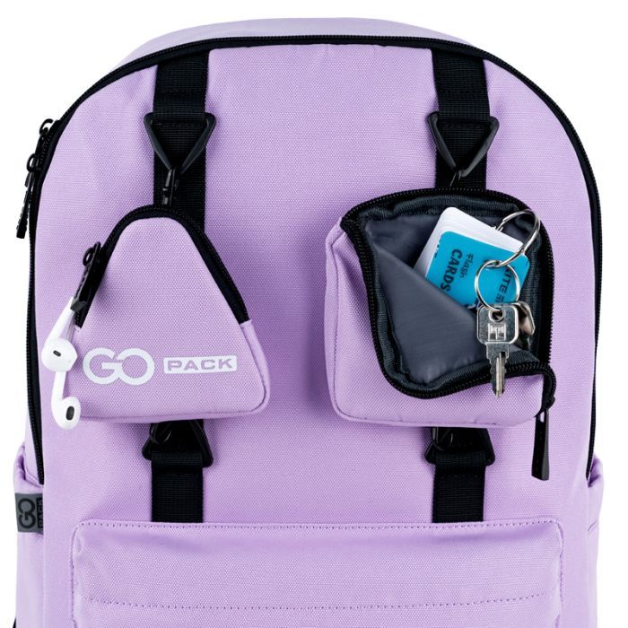 Рюкзак шкільний GoPack Education Teens 178 сіро-блакитний (GO25-178L-3) зображення 11