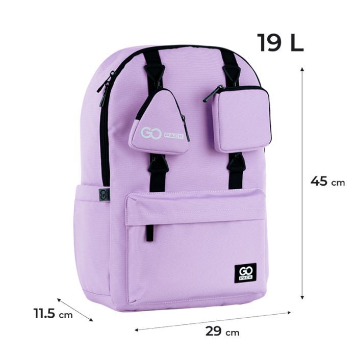 Рюкзак шкільний GoPack Education Teens 178 сіро-блакитний (GO25-178L-3) зображення 2