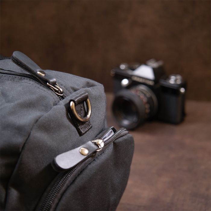 Сумка Vintage Спортивная текстильная Малиновая (20642) изображение 11