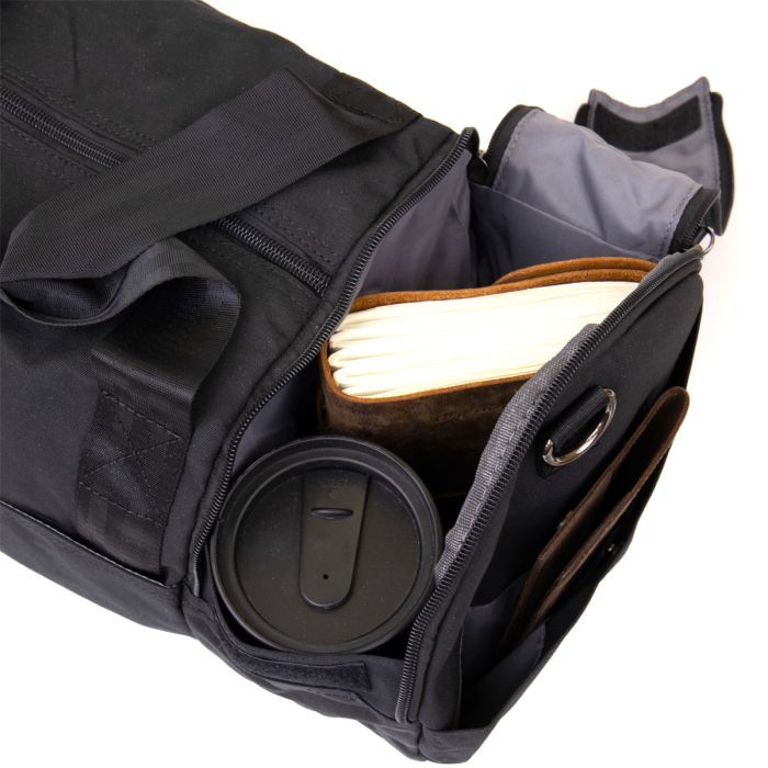 Сумка Vintage Спортивная текстильная Малиновая (20642) изображение 5