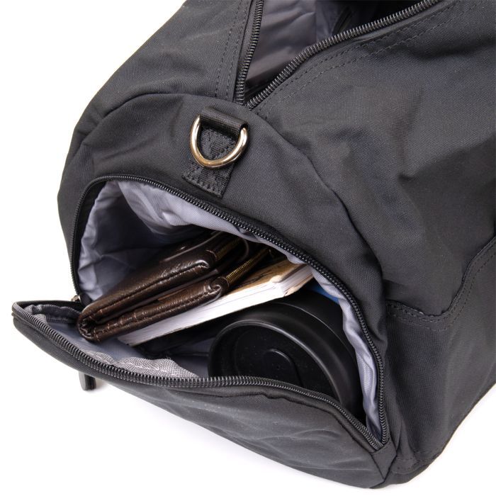 Сумка Vintage Спортивная текстильная Малиновая (20642) изображение 7