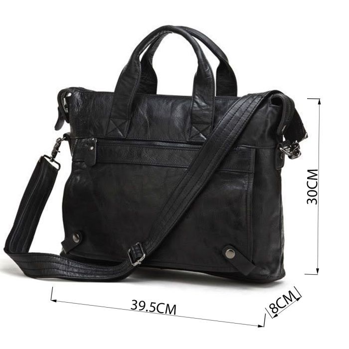 Сумка Vintage Чорна (14067) зображення 3