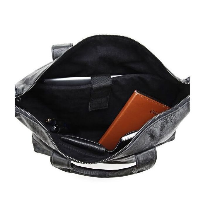 Сумка Vintage Чорна (14067) зображення 9