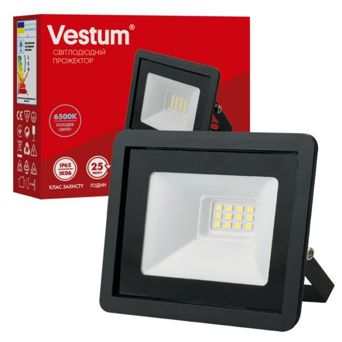 Прожектор Vestum LED 10W 6500K 180-260V IP65 (1-VS-3013)