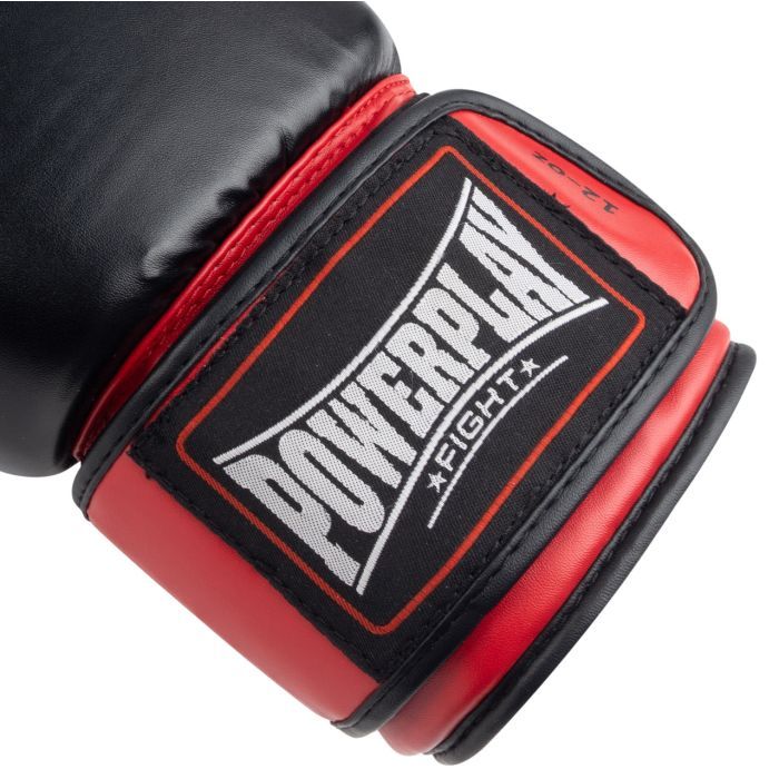 Боксерские перчатки PowerPlay 3004 Classic Чорно-Червоні 12 унцій (PP_3004_12oz_Bl/Red) изображение 7