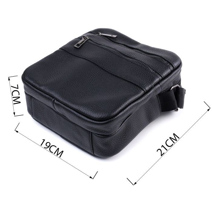 Сумка Shvigel Из зернистой натуральной кожи Черная (22847) изображение 3