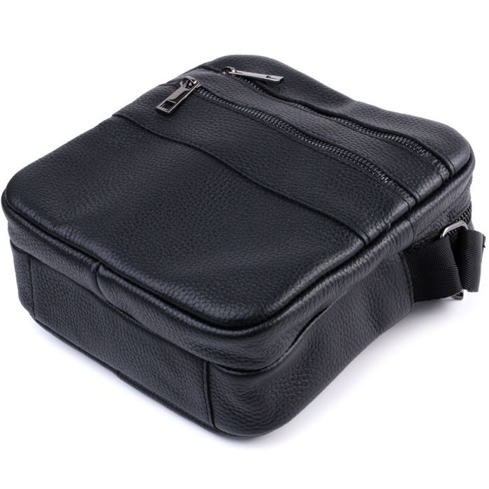 Сумка Shvigel Из зернистой натуральной кожи Черная (22847) изображение 5