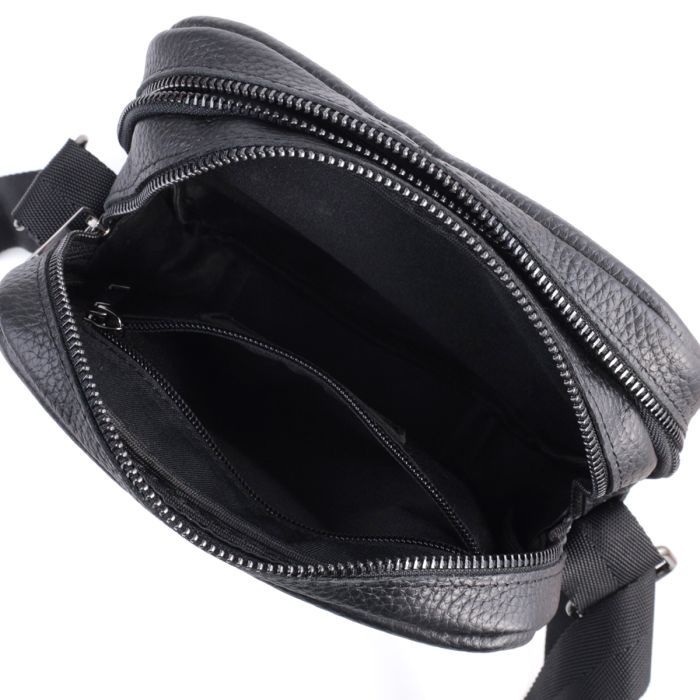 Сумка Shvigel Из зернистой натуральной кожи Черная (22847) изображение 7