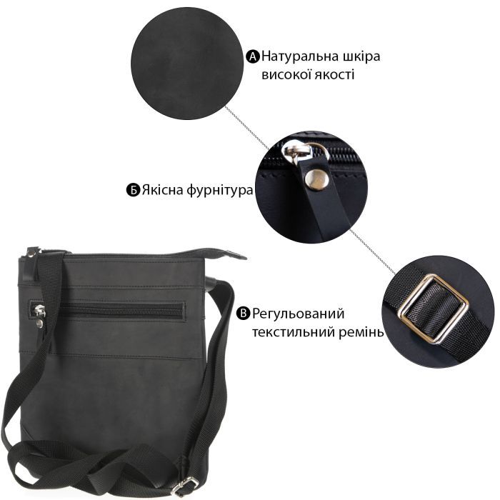 Сумка Shvigel Чорна (11024) зображення 4