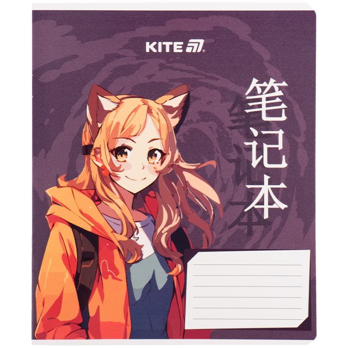 Тетрадь Kite Anime, 18 листов, клетка (K25-236-1) изображение 12