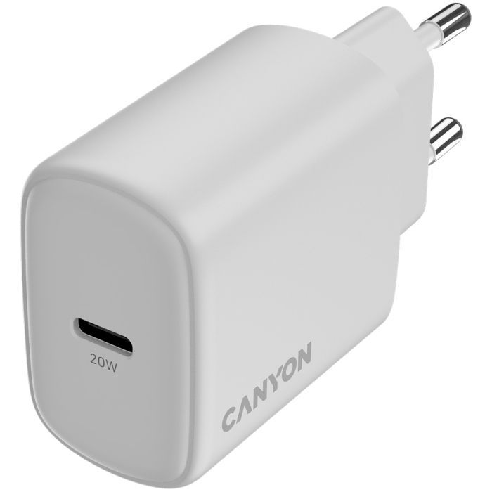 Зарядний пристрій Canyon OnCharge 200 20W 1xPD EU Black (CNE-CHA200-11)