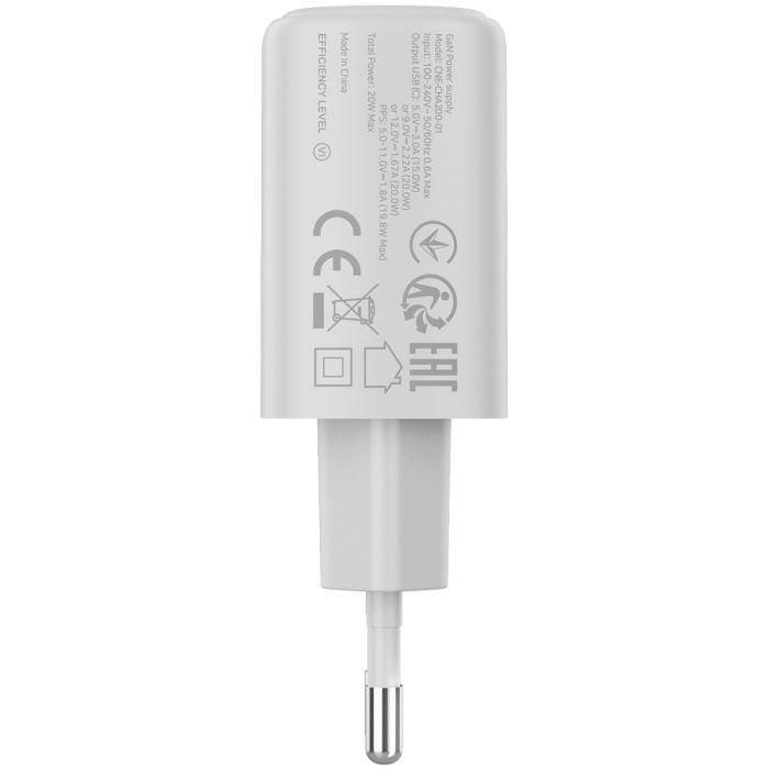 Зарядний пристрій Canyon OnCharge 200 20W 1xPD EU Black (CNE-CHA200-11) зображення 4