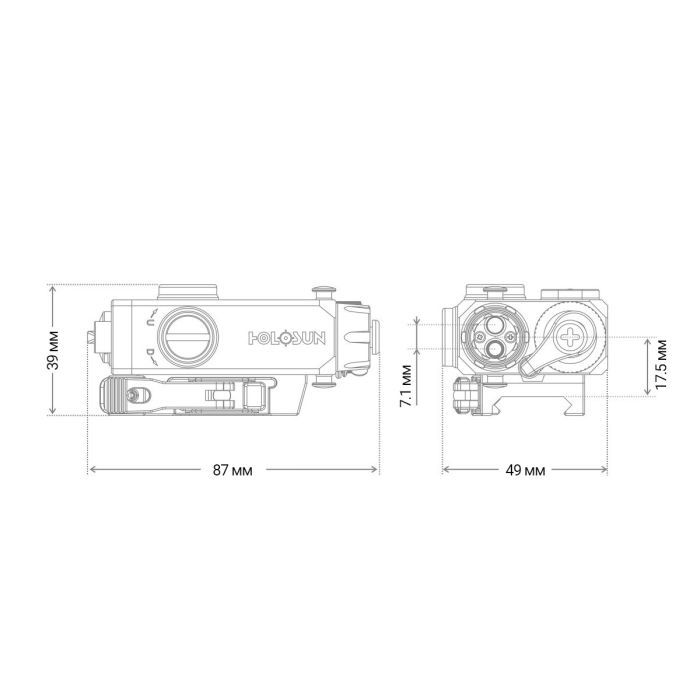 Тактический блок Holosun LS221-RD (LS221R) Red & IR (747050) изображение 8