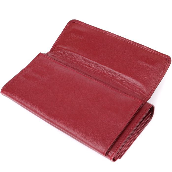Кошелек ST Leather С карманом для телефона из натуральной кожи Бордовый (23069) изображение 9