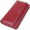 Кошелек ST Leather С карманом для телефона из натуральной кожи Бордовый (23069)