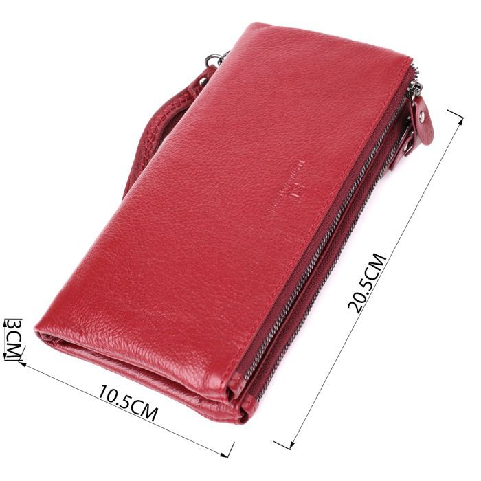 Гаманець ST Leather Шкіряний Бордовий (23108) зображення 3