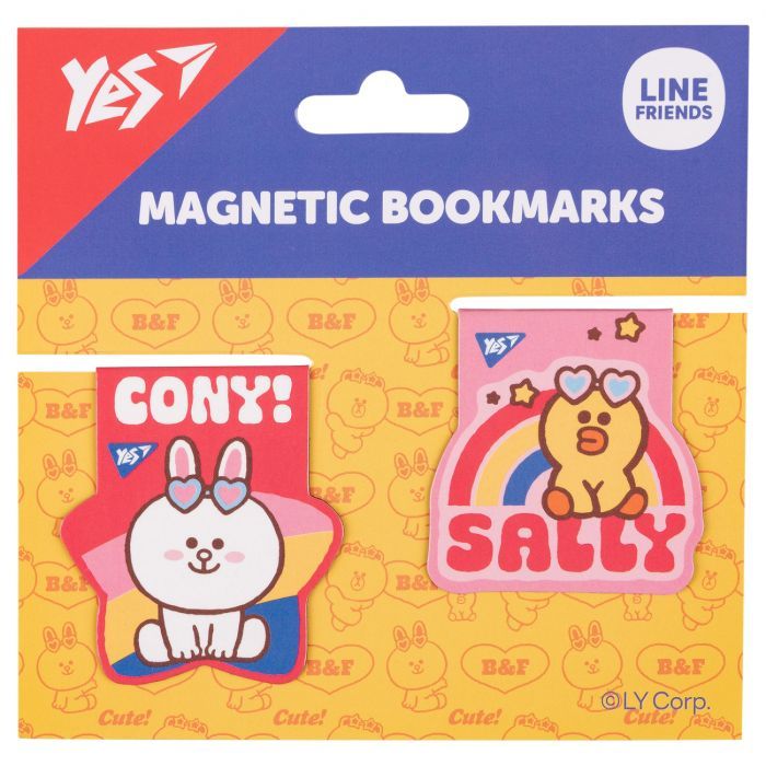 Закладки для книг Yes магнитные Line Friends Sally and Cony, 2шт (708108) изображение 2