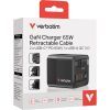 Зарядное устройство Verbatim GaN 65 W 2 ports (USB-C/1xUSB-A) (32217) изображение 3