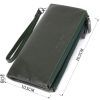 Кошелек ST Leather Кожаный на три отделения Зеленый (23110) изображение 3