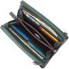 Кошелек ST Leather Кожаный на три отделения Зеленый (23110) изображение 7