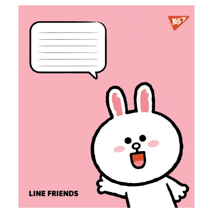 Зошит Yes Line Friends Stylish А5 12 аркушів клітинка (767645) зображення 3