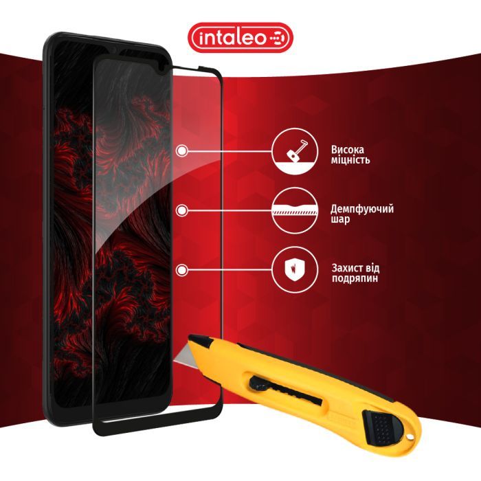 Скло захисне Intaleo Full Glue Samsung A03 Black (1283126521638) зображення 5