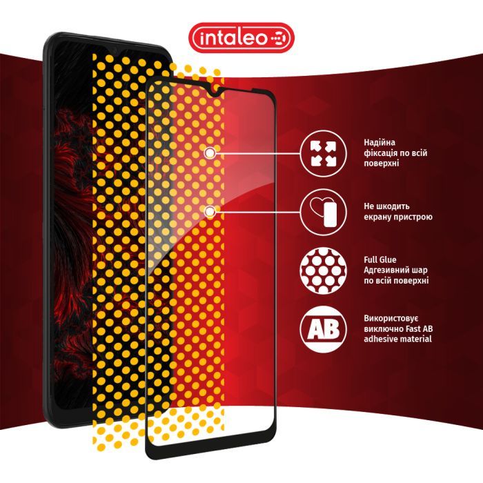 Скло захисне Intaleo Full Glue Samsung A03 Black (1283126521638) зображення 7