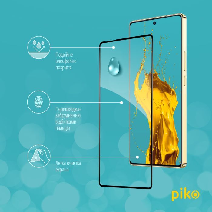 Скло захисне Piko Full Glue Infinix Note 40 5G Black (1283126613111) зображення 4