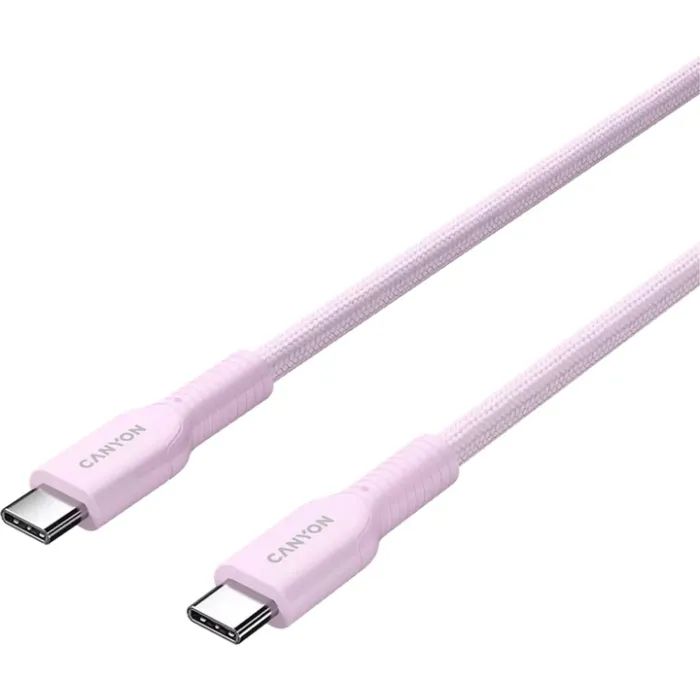 Дата кабель USB-C to USB-C 1.0m OnWire 60CL C-C 60W COLOR Braided 1m Purple Canyon (CND-CCAP60AB10PU) зображення 2