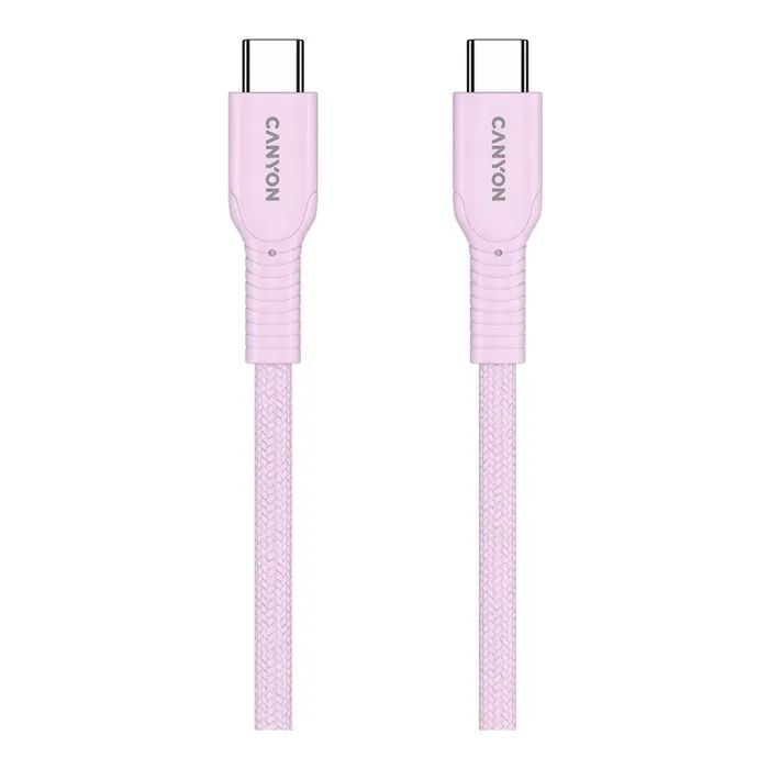 Дата кабель USB-C to USB-C 1.0m OnWire 60CL C-C 60W COLOR Braided 1m Purple Canyon (CND-CCAP60AB10PU) зображення 3