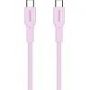 Дата кабель USB-C to USB-C 1.0m OnWire 60CL C-C 60W COLOR Braided 1m Pink Canyon (CND-CCAP60AB10PK) зображення 3