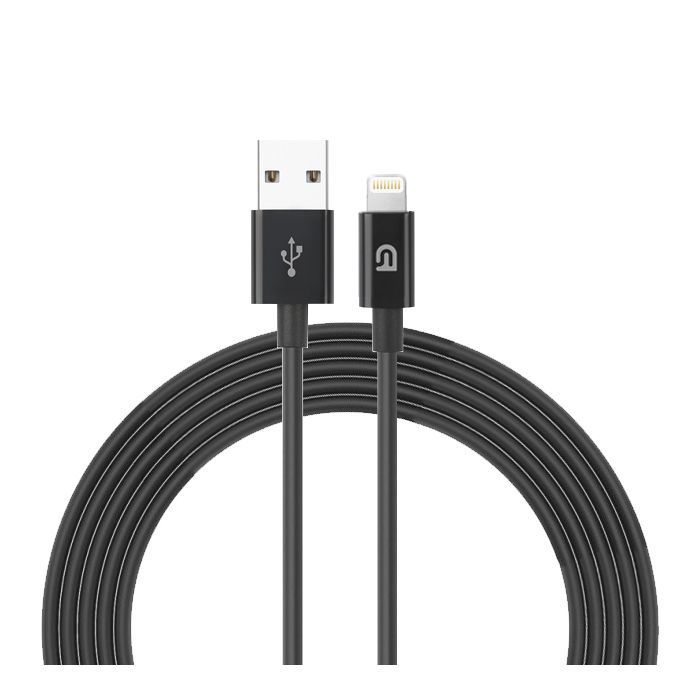 Дата кабель USB 2.0 AM to Lightning 1.0m black Armorstandart (ARM64287)