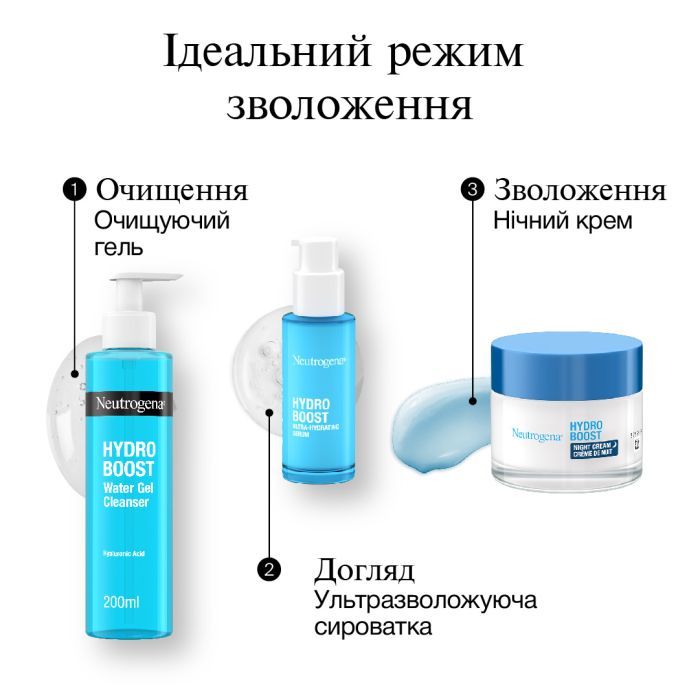 Крем для обличчя Neutrogena Hydro Boost Зволожувальний Нічний 50 мл (3574661401089) зображення 10