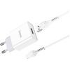 Зарядний пристрій HOCO C81A Asombroso USB + cable Micro 5P 10.5W White (6931474727954) зображення 3
