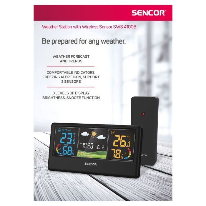 Метеостанция Sencor SWS4100B изображение 9