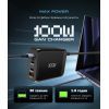 Зарядное устройство Armorstandart ARP-131 Resolute Power USB-C 100W GaN Black (ARM70024) изображение 2