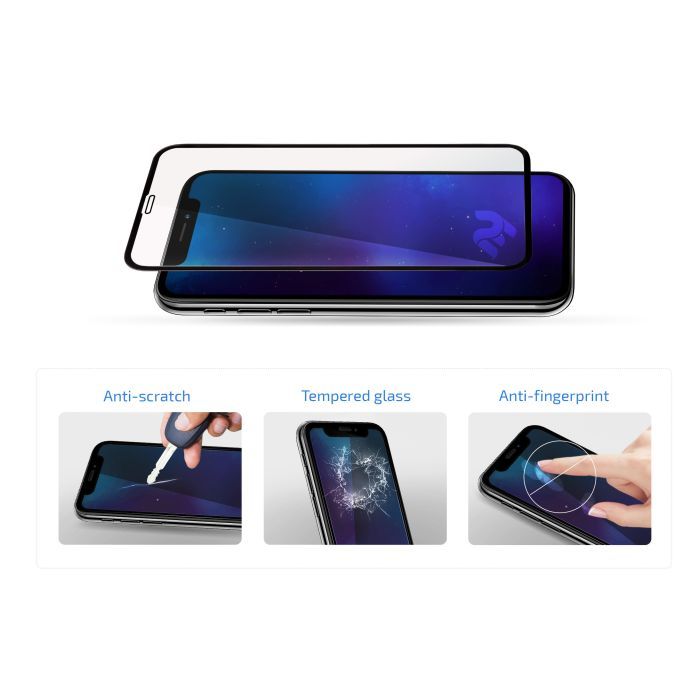 Стекло защитное 2E TECNO Spark 20 (KJ5n) 2.5D FCFG black (2E-G-SP20-SMFCFG-BB) изображение 3