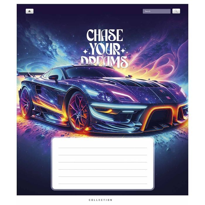 Тетрадь Школярик Chase your dreams 18 листов клетка (018-3510K)