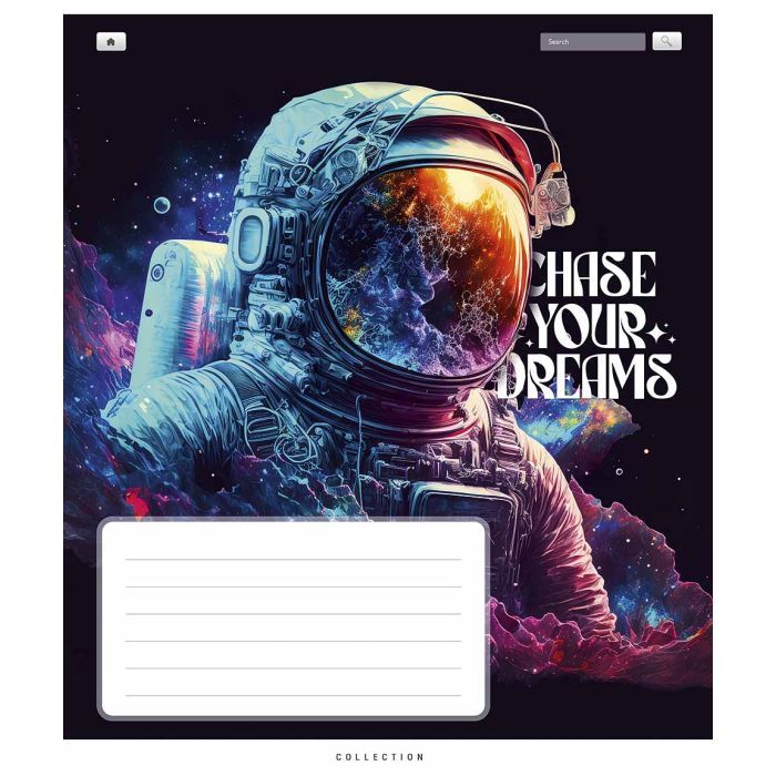 Тетрадь Школярик Chase your dreams 18 листов клетка (018-3510K) изображение 2