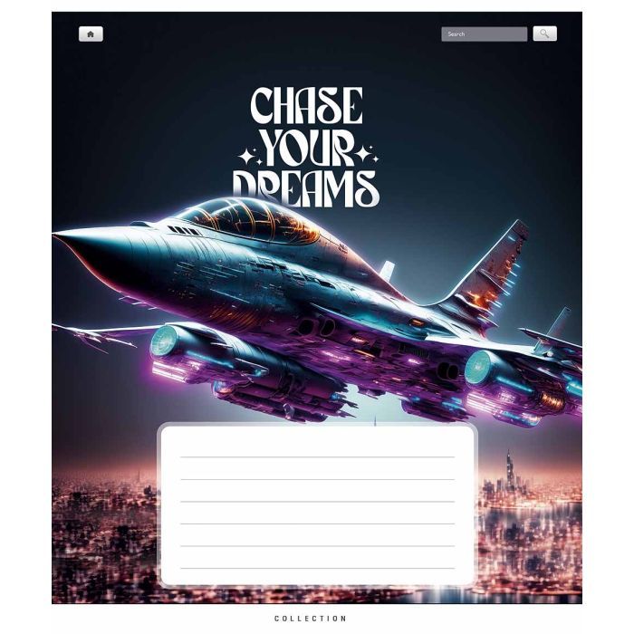 Тетрадь Школярик Chase your dreams 18 листов клетка (018-3510K) изображение 3