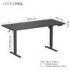 Компьютерный стол OfficePro ODE1670B Black (ODE1670B) изображение 10