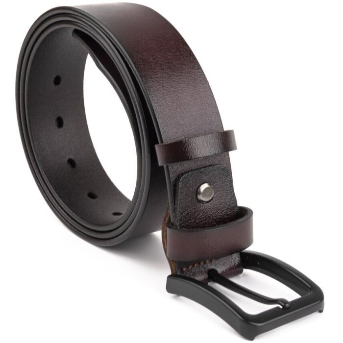Ремень Vintage Мужской кожаный Коричневый (20221) изображение 6