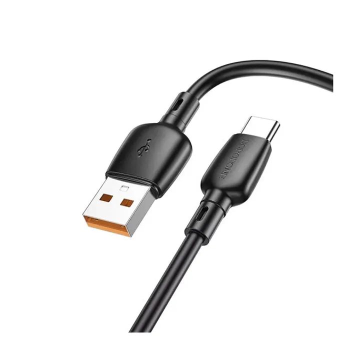 Дата кабель USB 2.0 AM to USB-C 100W black BOROFONE (6941991103179) зображення 2