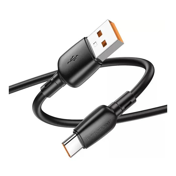Дата кабель USB 2.0 AM to USB-C 100W black BOROFONE (6941991103179) зображення 3