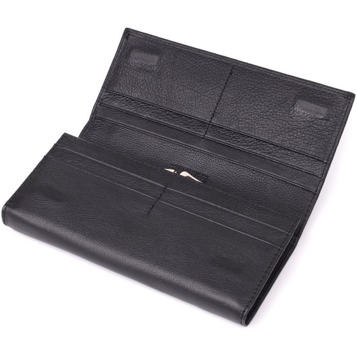 Гаманець ST Leather З натуральної шкіри Чорний (23088) зображення 6