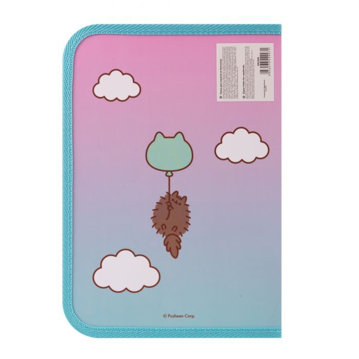 Папка для тетрадей Yes пластиковая на молнии Pusheen Stormy В5 (492204) изображение 4
